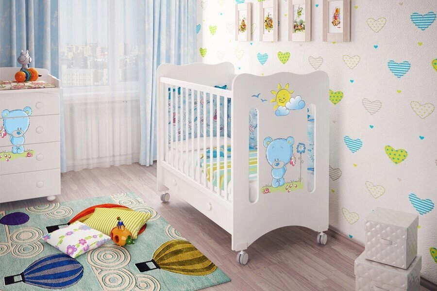 Кроватка детская Руслана  (серия Лалюка) от компании Ассорти Мебель для ВСЕХ - фото 1