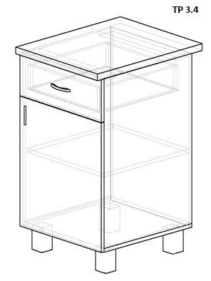 Кухонная тумба ТР 3.4 (300,400,500 мм) от компании Ассорти Мебель для ВСЕХ - фото 1