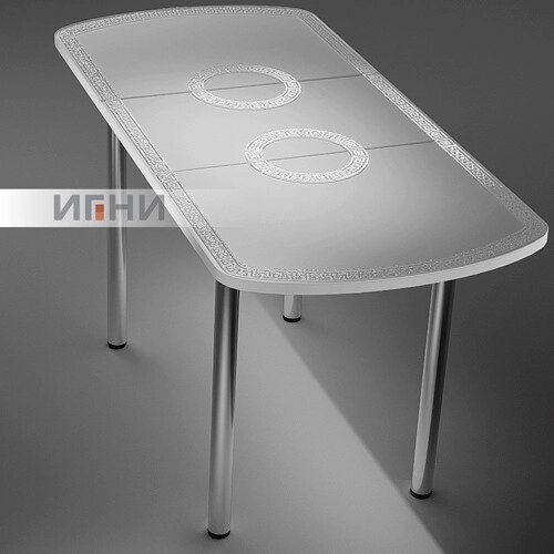 Кухонный стол раскладной Версаль /опоры прямые от компании Ассорти Мебель для ВСЕХ - фото 1