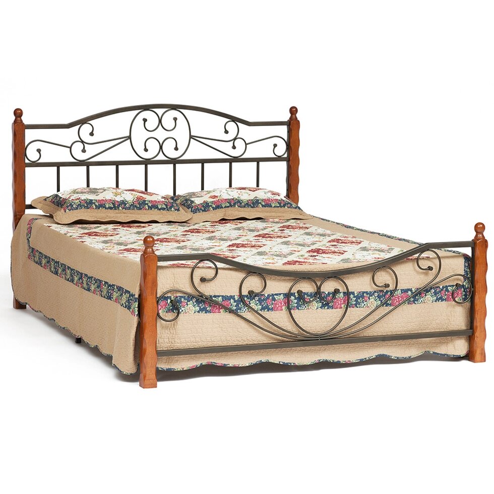 Металлическая двуспальная кровать «Amor» (9226) от компании Ассорти Мебель для ВСЕХ - фото 1