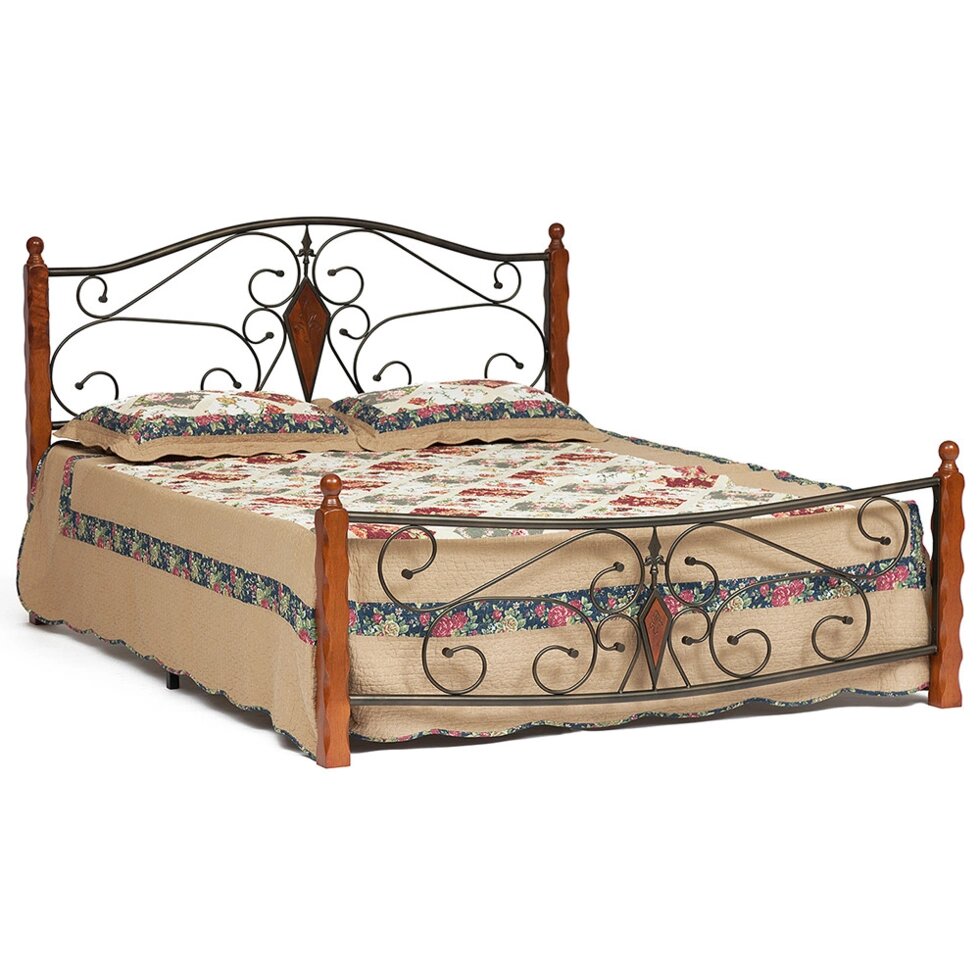 Металлическая двуспальная кровать  «Viking» (9227) от компании Ассорти Мебель для ВСЕХ - фото 1