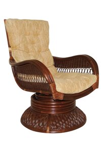 Кресло-качалка из ротанга «Андреа релакс медиум» орех
