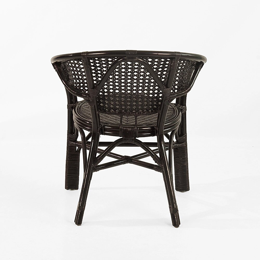 Комплект плетеной мебели pelangi 02 15 стол со стеклом 4 кресла