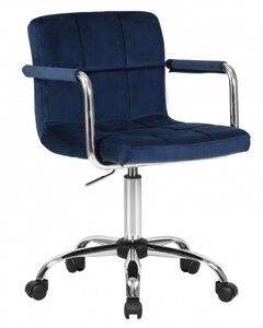 Офисное кресло LM-9400 синий велюр