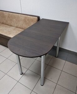 Стол пристенный раскладной ЛДСП/хром