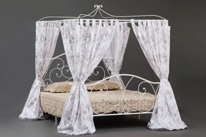 Кровать двуспальная с балдахином Secret De Maison «Hestia» (Хестия) белая