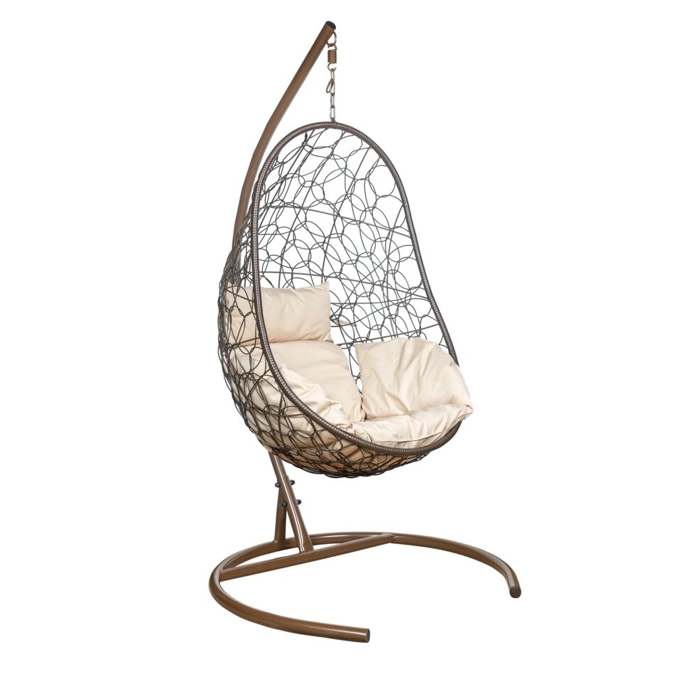 Подвесное кресло Ajoure (Ажур) коричневый от компании Ассорти Мебель для ВСЕХ - фото 1