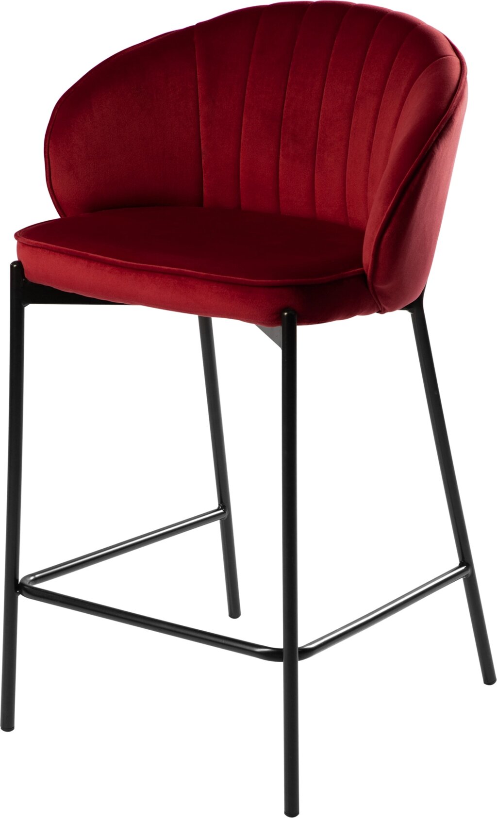 Полубарный стул Миэль бордовый/черный от компании Ассорти Мебель для ВСЕХ - фото 1