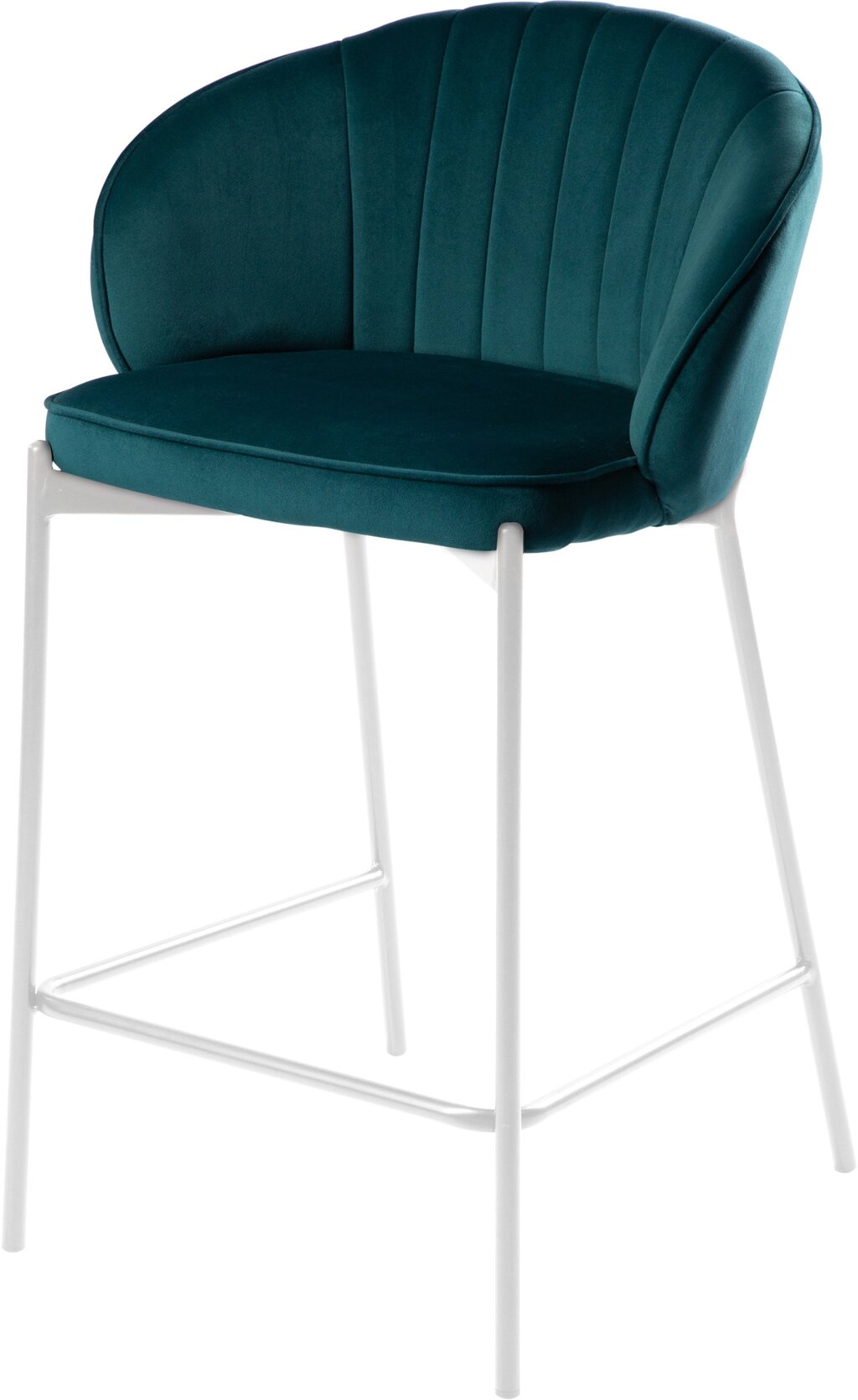 Полубарный стул Миэль изумрудный/белый от компании Ассорти Мебель для ВСЕХ - фото 1
