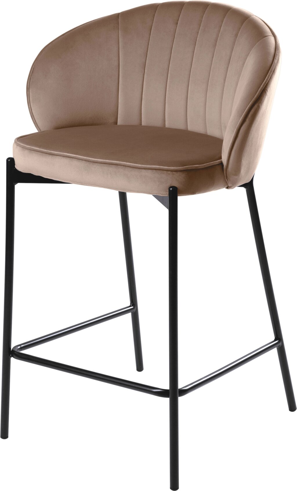 Полубарный стул Миэль латте/черный от компании Ассорти Мебель для ВСЕХ - фото 1