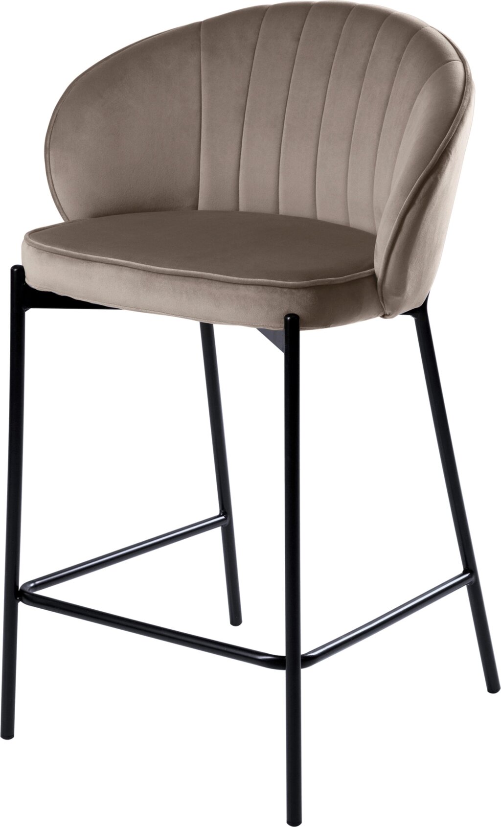 Полубарный стул Миэль мокко/черный от компании Ассорти Мебель для ВСЕХ - фото 1