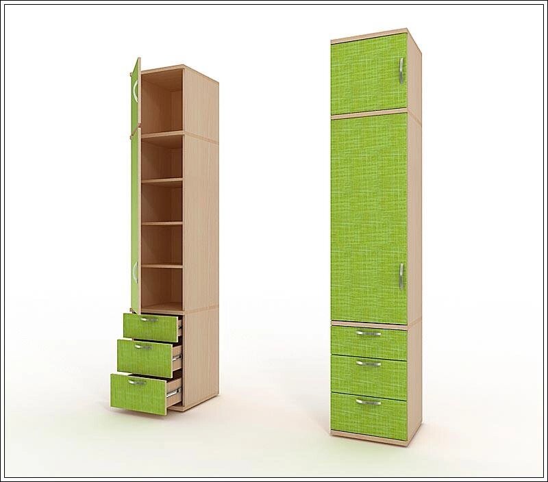 Шкаф 1-створчатый с ящиками ОР 13 от компании Ассорти Мебель для ВСЕХ - фото 1
