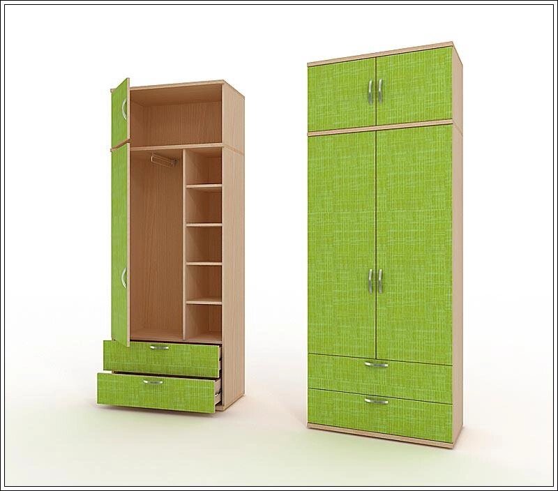 Шкаф 2-х створчатый с ящиками ОР 16 от компании Ассорти Мебель для ВСЕХ - фото 1