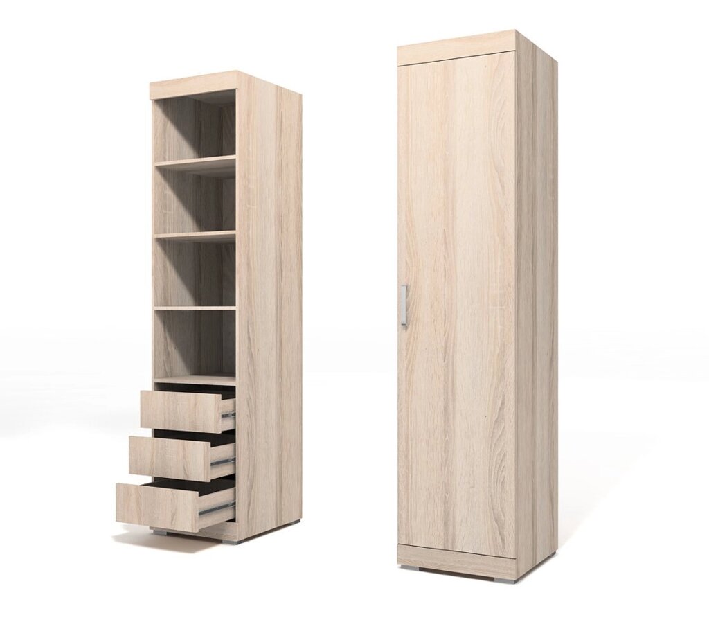 Шкаф "Монако"  1-створчатый с ящиками М-12 от компании Ассорти Мебель для ВСЕХ - фото 1