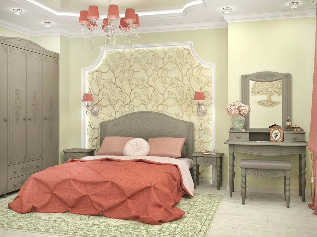 Спальня Ассоль Плюс (вариант 3) от компании Ассорти Мебель для ВСЕХ - фото 1