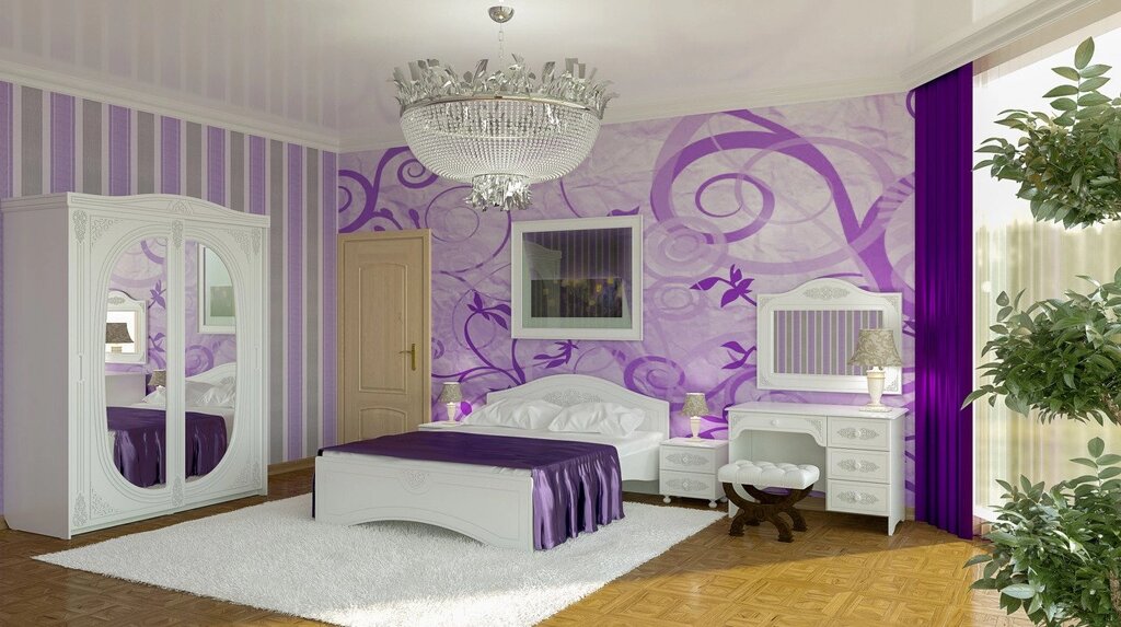 Спальня Ассоль (вариант 4) от компании Ассорти Мебель для ВСЕХ - фото 1