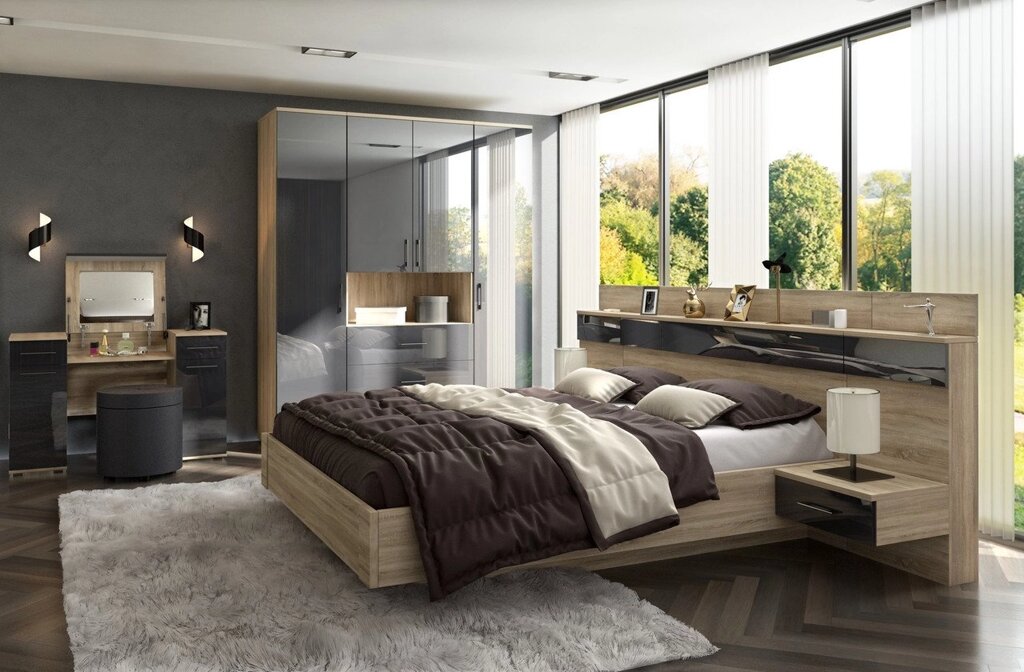 Спальня Lucido (вариант 1) от компании Ассорти Мебель для ВСЕХ - фото 1
