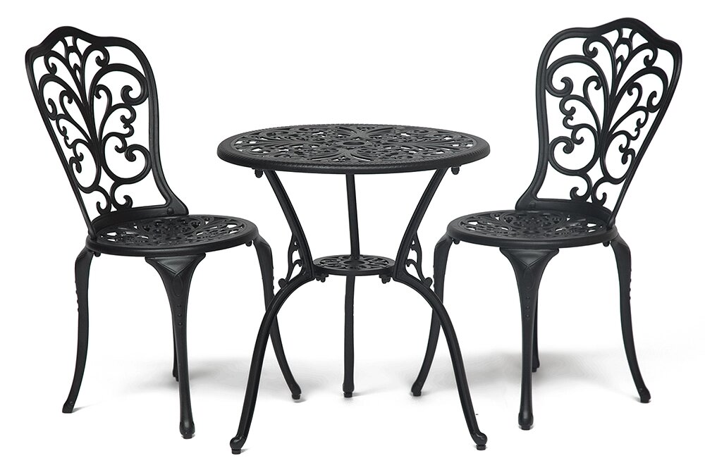 Стол и два стула Secret De Maison «Романс» (Romance) (Чёрный) от компании Ассорти Мебель для ВСЕХ - фото 1