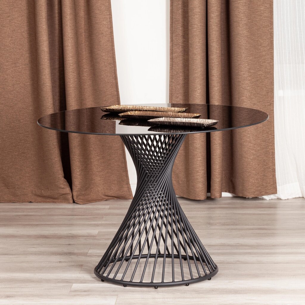 Стол  со стеклом BERTOIA (mod. GT21) от компании Ассорти Мебель для ВСЕХ - фото 1