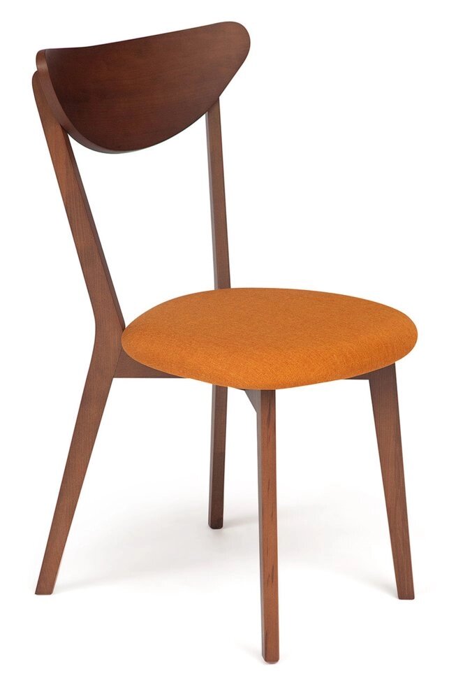 Стул деревянный мягкий «Макси» (Maxi) Brown orange от компании Ассорти Мебель для ВСЕХ - фото 1