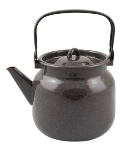 Чайник эмалированный 3.5 л С-2713/РкЭ без деколи, коричневый