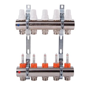 Коллекторная группа с расходомерами d1"2 вых-3/4"евроконус) K013 ICMA (Италия)