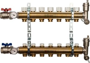 Коллекторный блок в сборе из латуни 1"х3/4"х5 STOUT / СТАУТ SMB 0468 000005