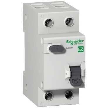 Дифференциальный автоматический выключатель 2-полюсной, 30мА, АС, EASY9 Schneider Electric 63 А - опт