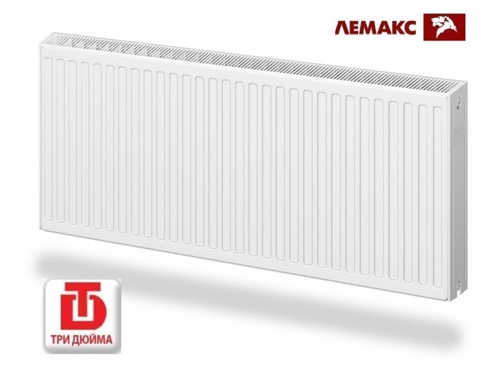 Радиатор отопления стальной панельный Лемакс / LEMAX Premium Compact тип 22/500/1000 с боковым подключением от компании Компания "Три Дюйма" - фото 1