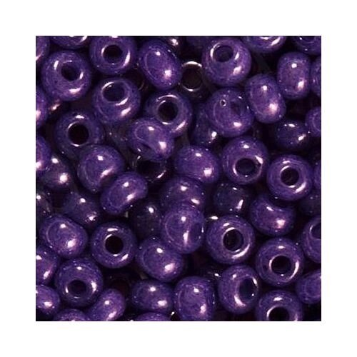 Бисер Чехия, №10, 50г (фиолетовый глянцевый непрозрачный ) от компании Магазин ШвейМаг - фото 1