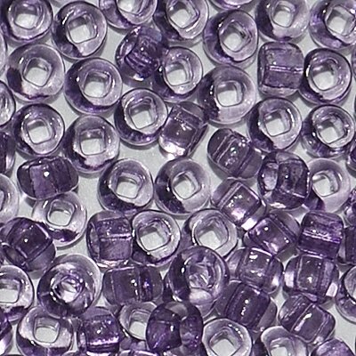 Бисер Чехия, №10, 50г (фиолетовый прозрачный) ##от компании## Магазин ШвейМаг - ##фото## 1