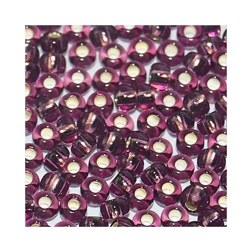 Бисер Чехия, №10, 50г (фиолетовый внутреннее серебрение ) ##от компании## Магазин ШвейМаг - ##фото## 1