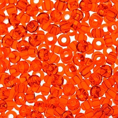 Бисер Чехия, №10, 50г (оранжевый прозрачный) от компании Магазин ШвейМаг - фото 1
