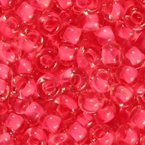 Бисер Чехия, №10, 50г (розовый окрашенный изнутри  ) ##от компании## Магазин ШвейМаг - ##фото## 1