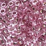Бисер Чехия, №10, 50г (розовый внутреннее серебрение, пастель) от компании Магазин ШвейМаг - фото 1