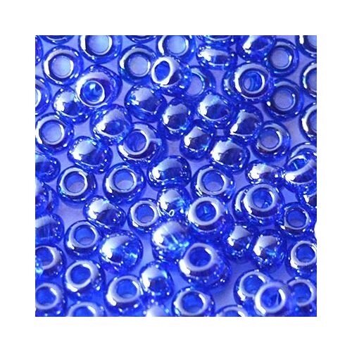 Бисер Чехия, №10, 50г (синий глянцевый прозрачный ) от компании Магазин ШвейМаг - фото 1