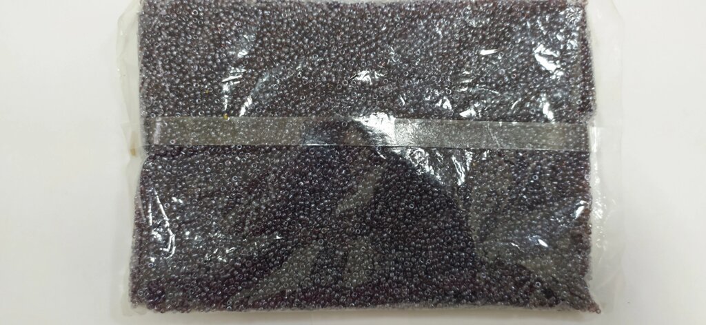 Бисер Китай №12, 450гр  (серый радужный) от компании Магазин ШвейМаг - фото 1