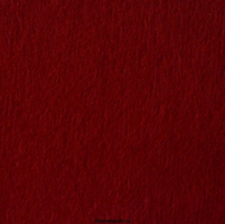 Фетр листовой жесткий А4,  20х30см, толщина 1мм, уп. 10 листов (бордовый) от компании Магазин ШвейМаг - фото 1