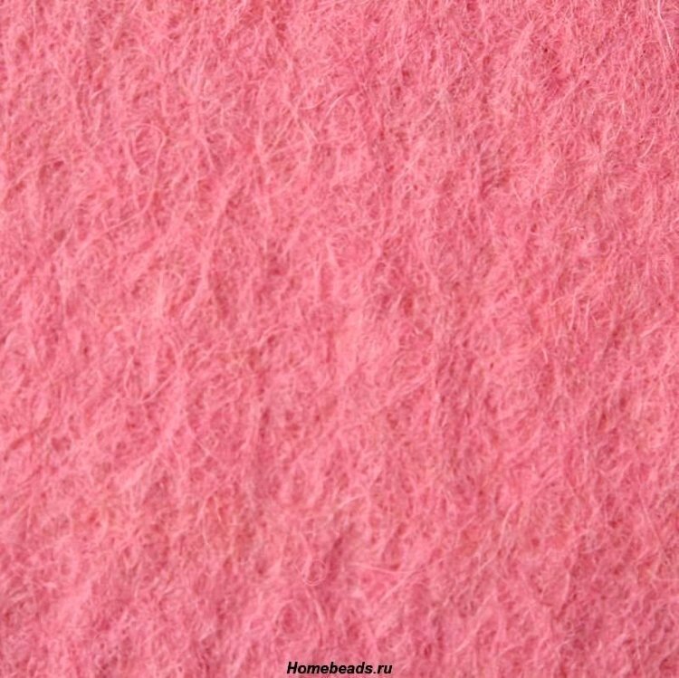 Фетр листовой жесткий А4,  20х30см, толщина 1мм, уп. 10 листов (розовый) от компании Магазин ШвейМаг - фото 1