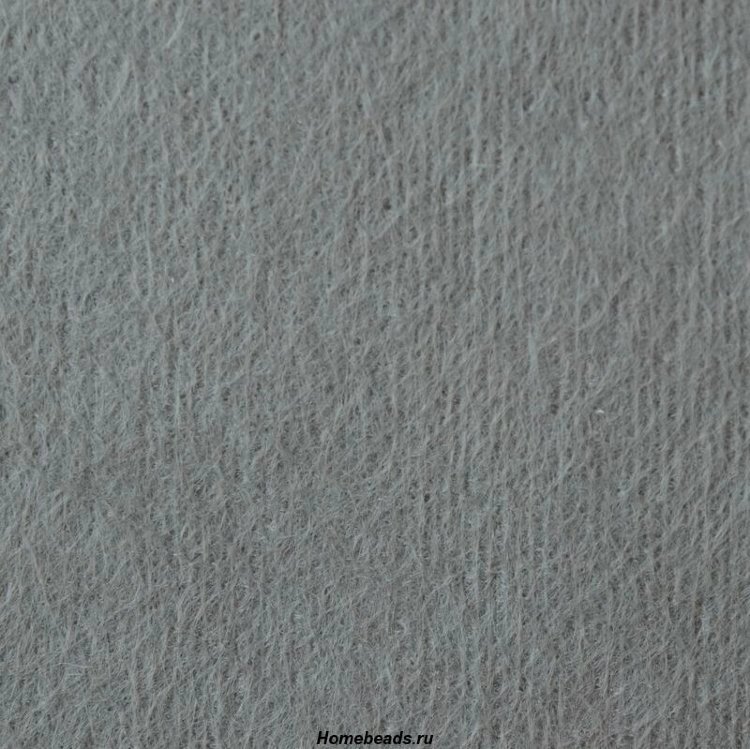Фетр листовой жесткий А4,  20х30см, толщина 1мм, уп. 10 листов (серый) от компании Магазин ШвейМаг - фото 1