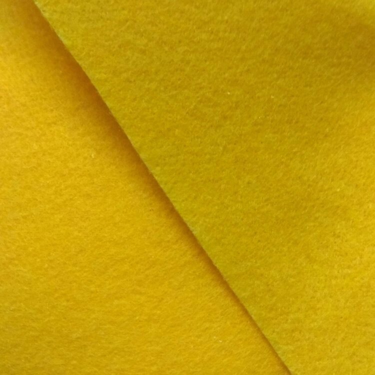 Фетр листовой жесткий А4,  20х30см, толщина 1мм, уп. 10 листов (желтый) от компании Магазин ШвейМаг - фото 1