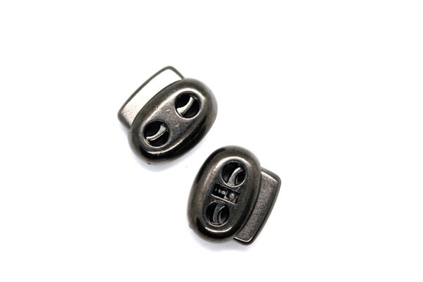Фиксатор на шнур металлический "Сова" (темный никель) от компании Магазин ШвейМаг - фото 1