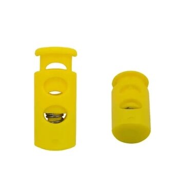 Фиксатор пластиковый для шнура "Бочонок" (желтый) от компании Магазин ШвейМаг - фото 1