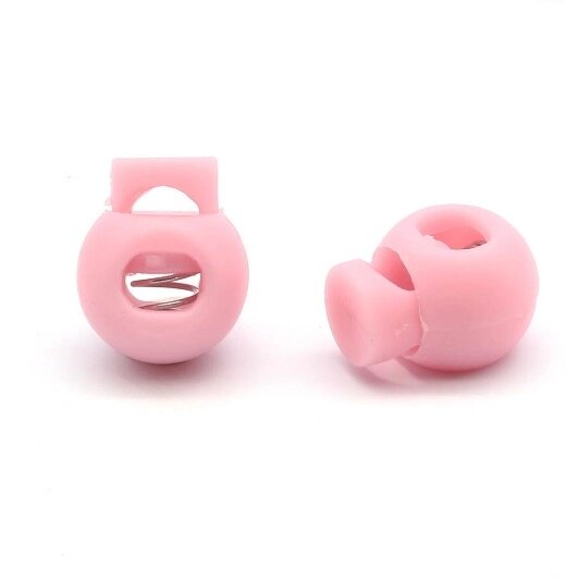 Фиксатор пластиковый для шнура "Шар" (розовый) от компании Магазин ШвейМаг - фото 1