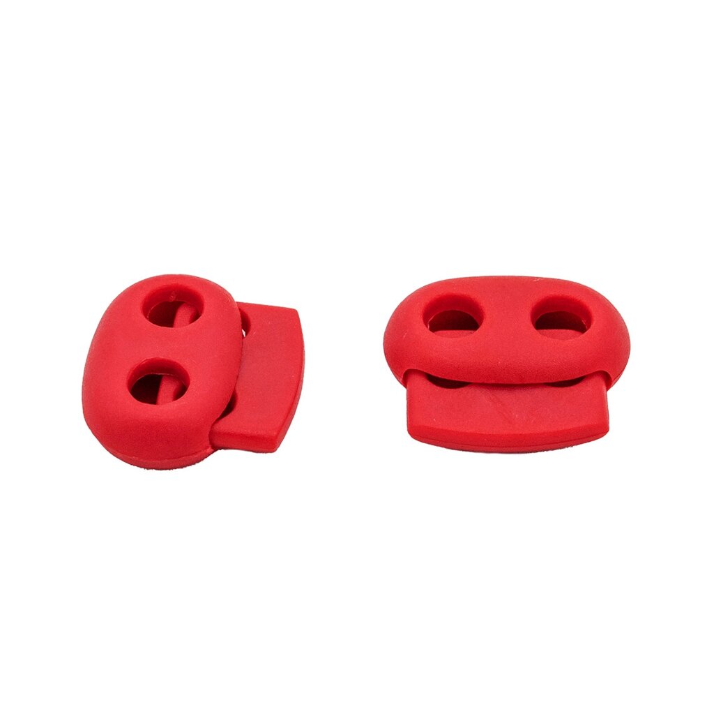 Фиксатор пластиковый для шнура "Сова" (красный) от компании Магазин ШвейМаг - фото 1
