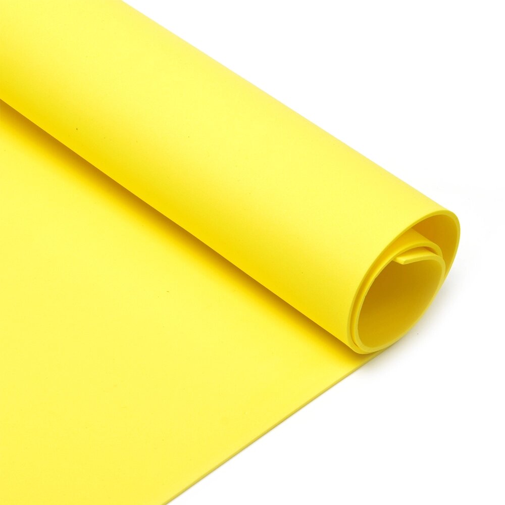 Фоамиран 1мм, 50/50см (желтый) от компании Магазин ШвейМаг - фото 1