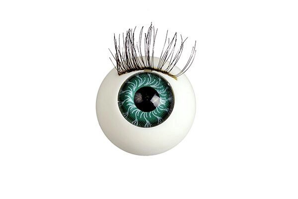 Глаза кукольные, круглые с ресницами 18мм (голубой) от компании Магазин ШвейМаг - фото 1