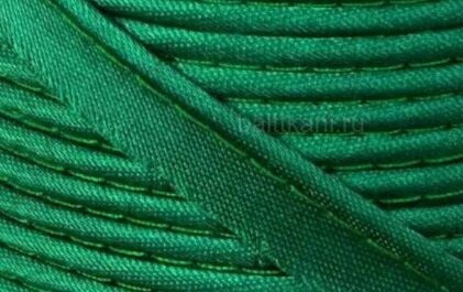 Кант атласный 12мм, 72ярд (зеленый) от компании Магазин ШвейМаг - фото 1