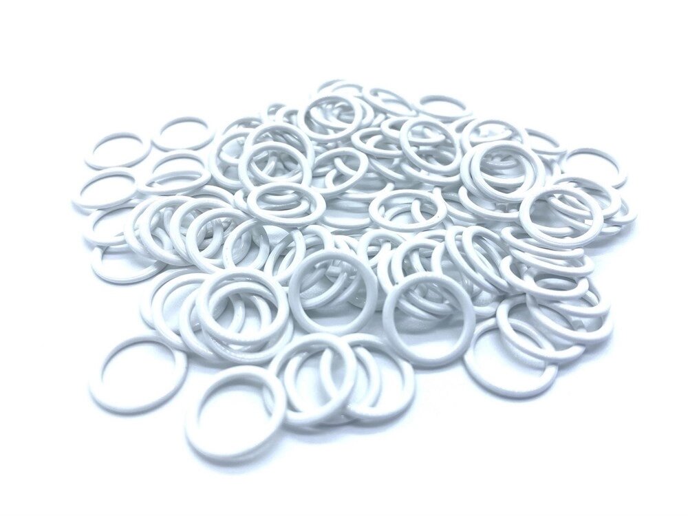 Кольцо для бюстгальтера пластик d-10мм (белый) от компании Магазин ШвейМаг - фото 1
