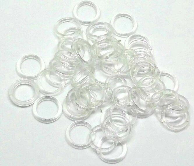 Кольцо для бюстгальтера пластик d-12мм (прозрачный) от компании Магазин ШвейМаг - фото 1